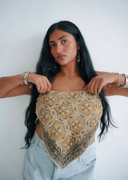 Kalamkari Cotton Bandana | Sunflower Bundle