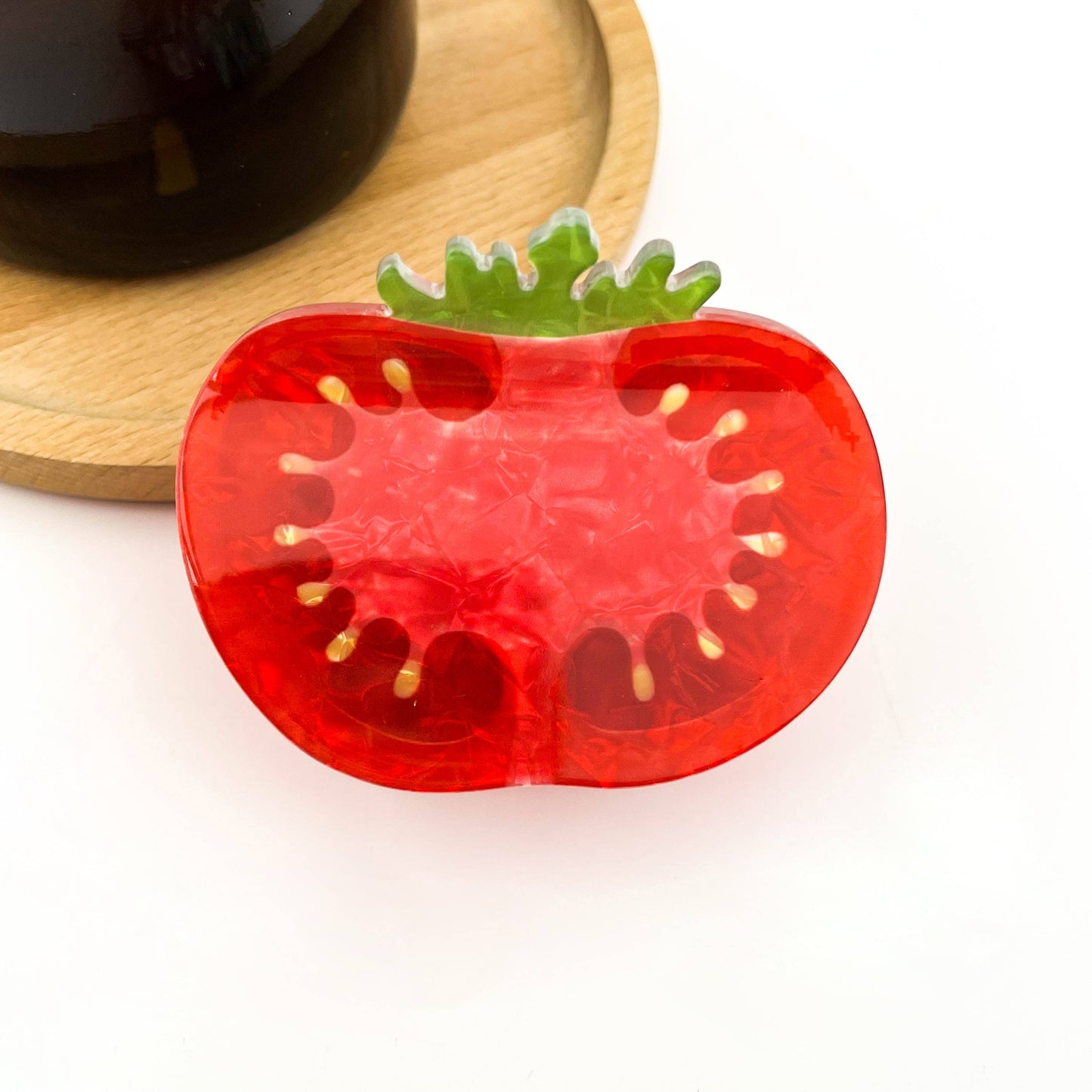 Summer Tomato Hair Claw