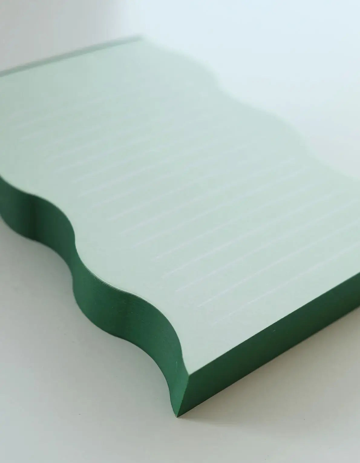 Wavy Shaped Pad | Mint + Evergreen