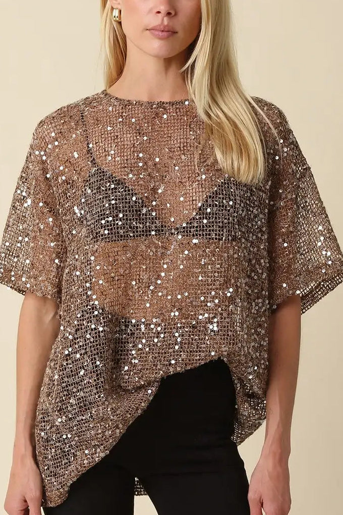 Party Trick Sequin Top