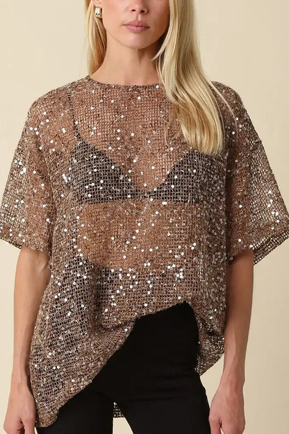 Party Trick Sequin Top