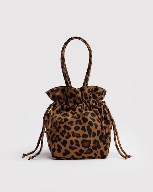 Nylon Drawstring Bag | Leopard
