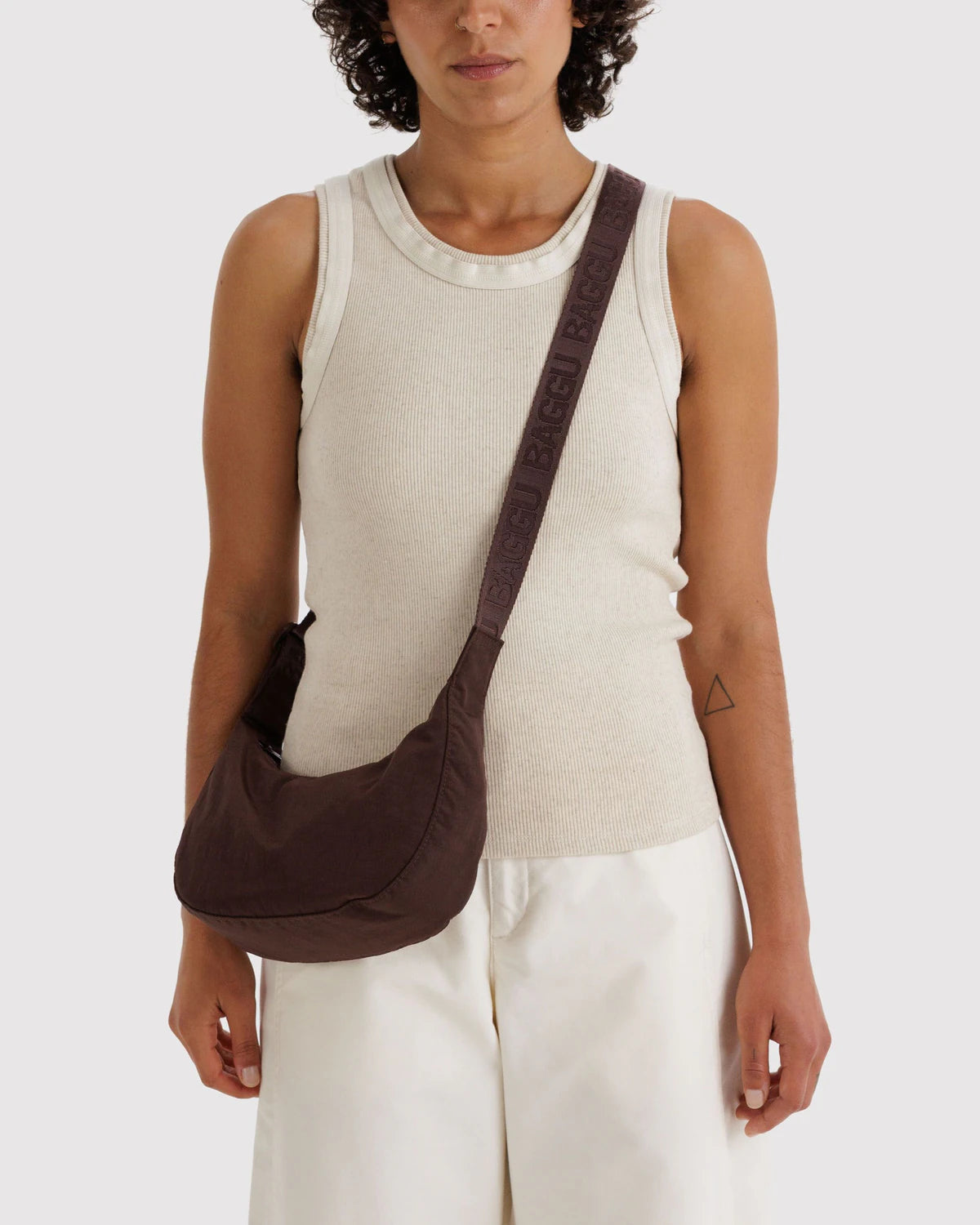 Small Crescent Bag | Coffee