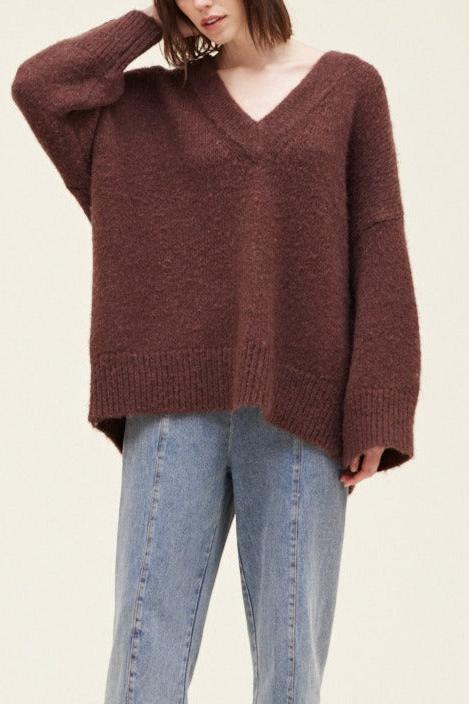 Harper Oversized Sweater | Vino