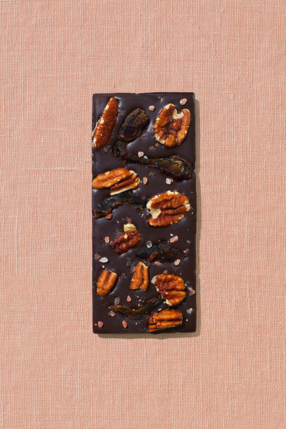 Pecan Date Date-Sweetened Dark Chocolate