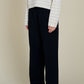 Thick Cotton Gauze Pants | Black