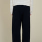 Thick Cotton Gauze Pants | Black