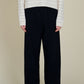 Thick Cotton Gauze Pants | Black