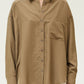 Oversized Button Up | Tapenade
