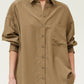 Oversized Button Up | Tapenade