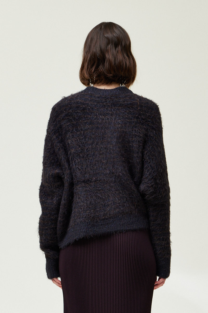 Dreamy Blue Textured Sweater