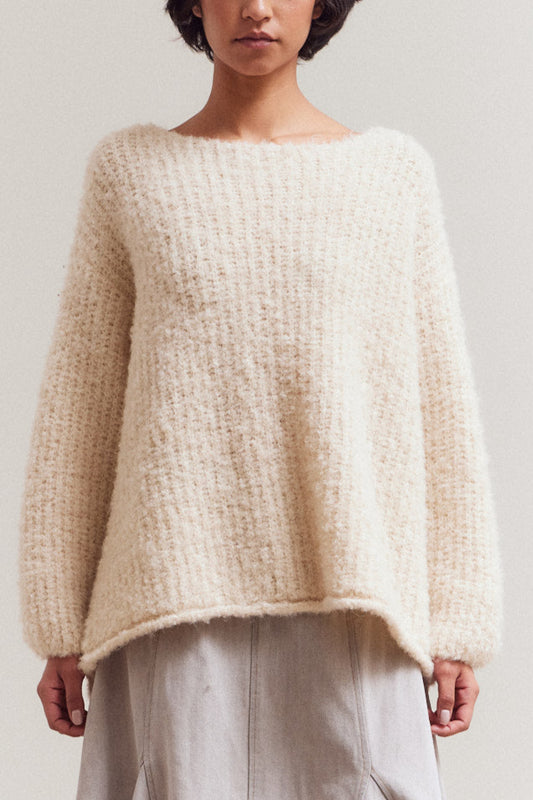 Bubble Sleeve Sweater | Cloud
