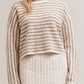Crêpe Cake Cropped Sweater