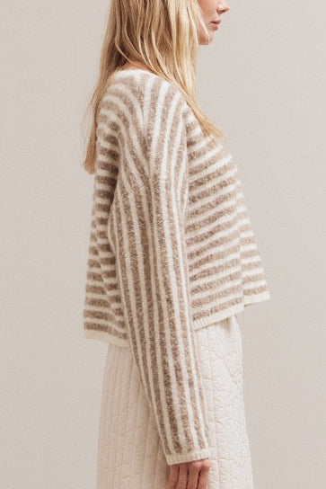 Crêpe Cake Cropped Sweater
