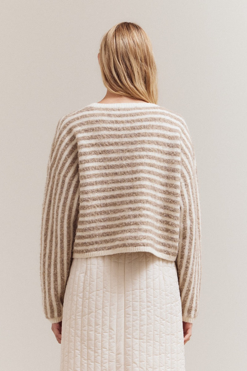 Crêpe Cake Cropped Sweater