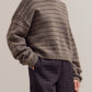 Boxy Stripe Sweater | Tapenade