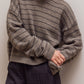 Boxy Stripe Sweater | Tapenade