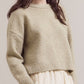 Cropped Boxy Sweater | Artichoke