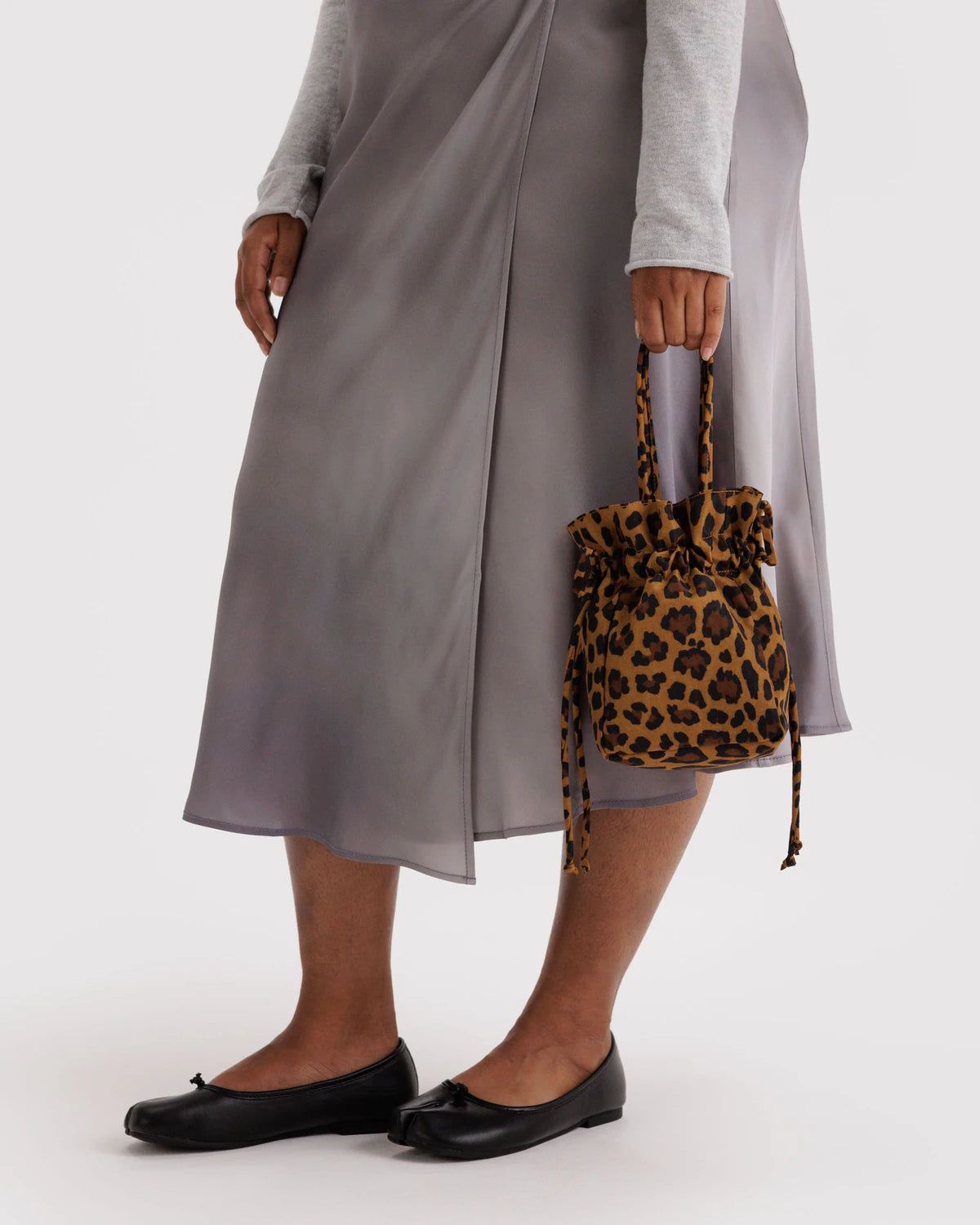 Nylon Drawstring Bag | Leopard