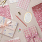 Pink Flora Rolled Gift Wrap