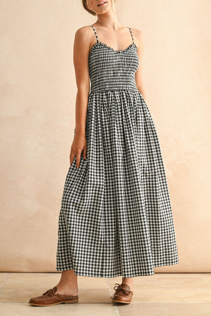 Onyx Crush Midi Dress