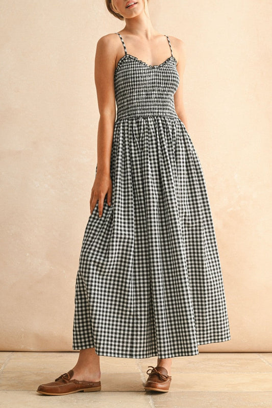 Onyx Crush Midi Dress
