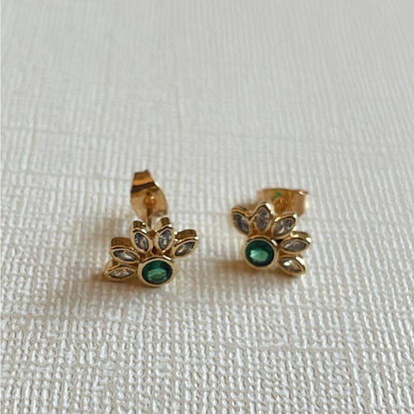 Rafaela Studs | Emerald CZ