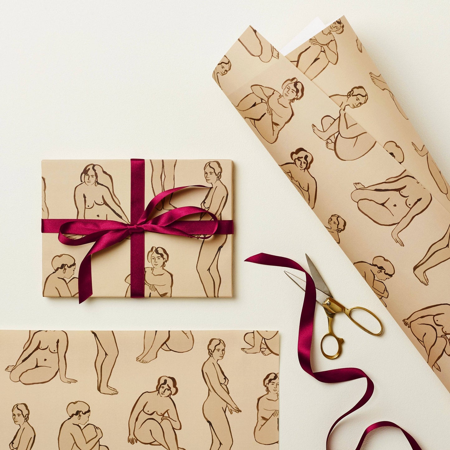 Nudes Rolled Gift Wrap