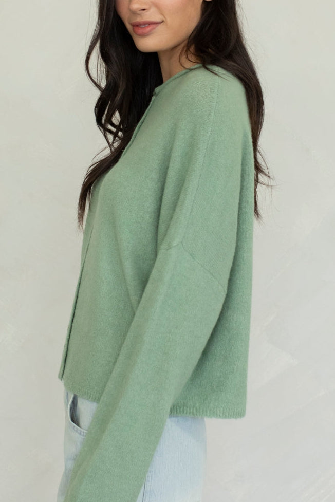 Piper Mismatch Buttons Cardigan | Matcha – NAVA