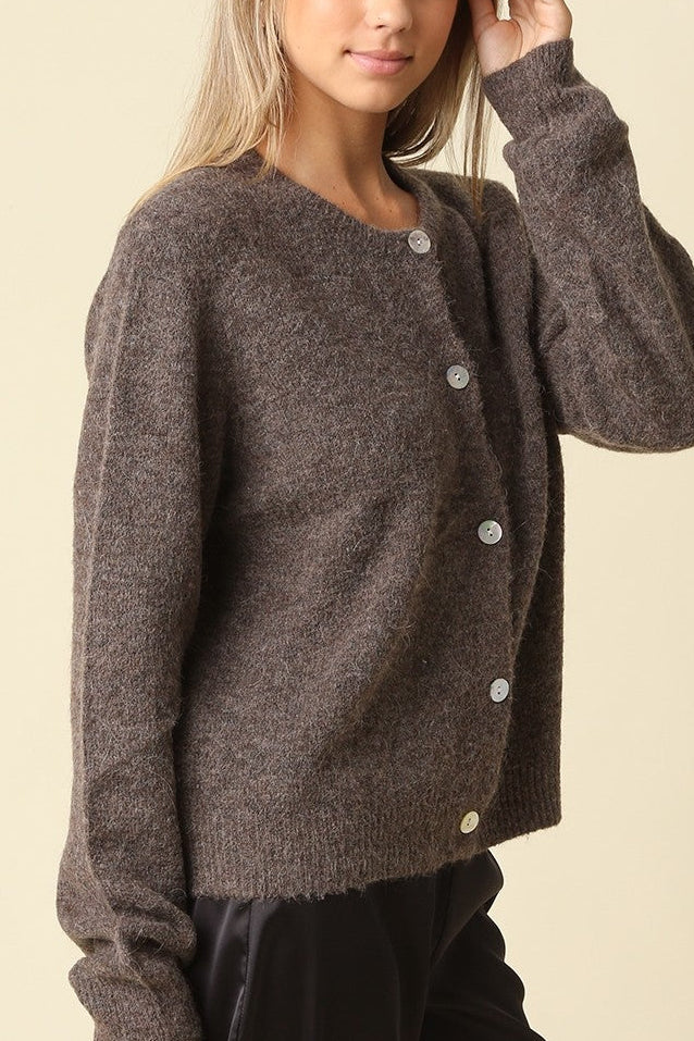 Rather Be Reading Cardigan | Ash Brown