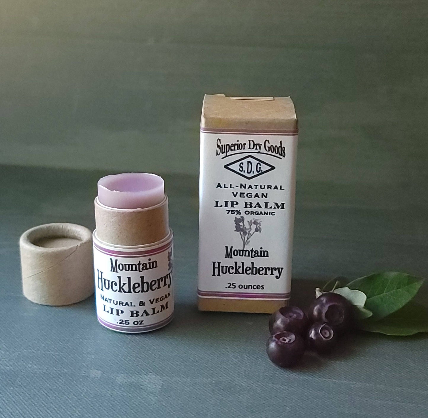 Mountain Huckleberry Lip Balm | Paperboard Tube