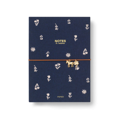 Charm Lined Notebook | Twilight Blooms