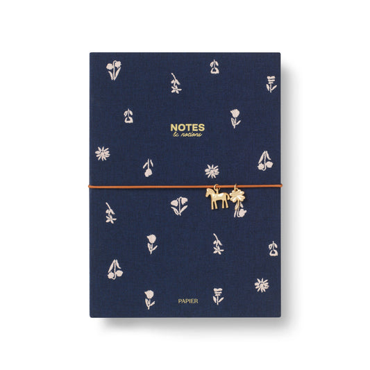 Charm Lined Notebook | Twilight Blooms