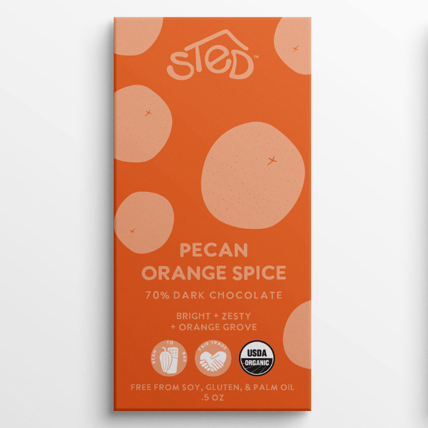 Mini Chocolate Bar | Pecan Orange Spice