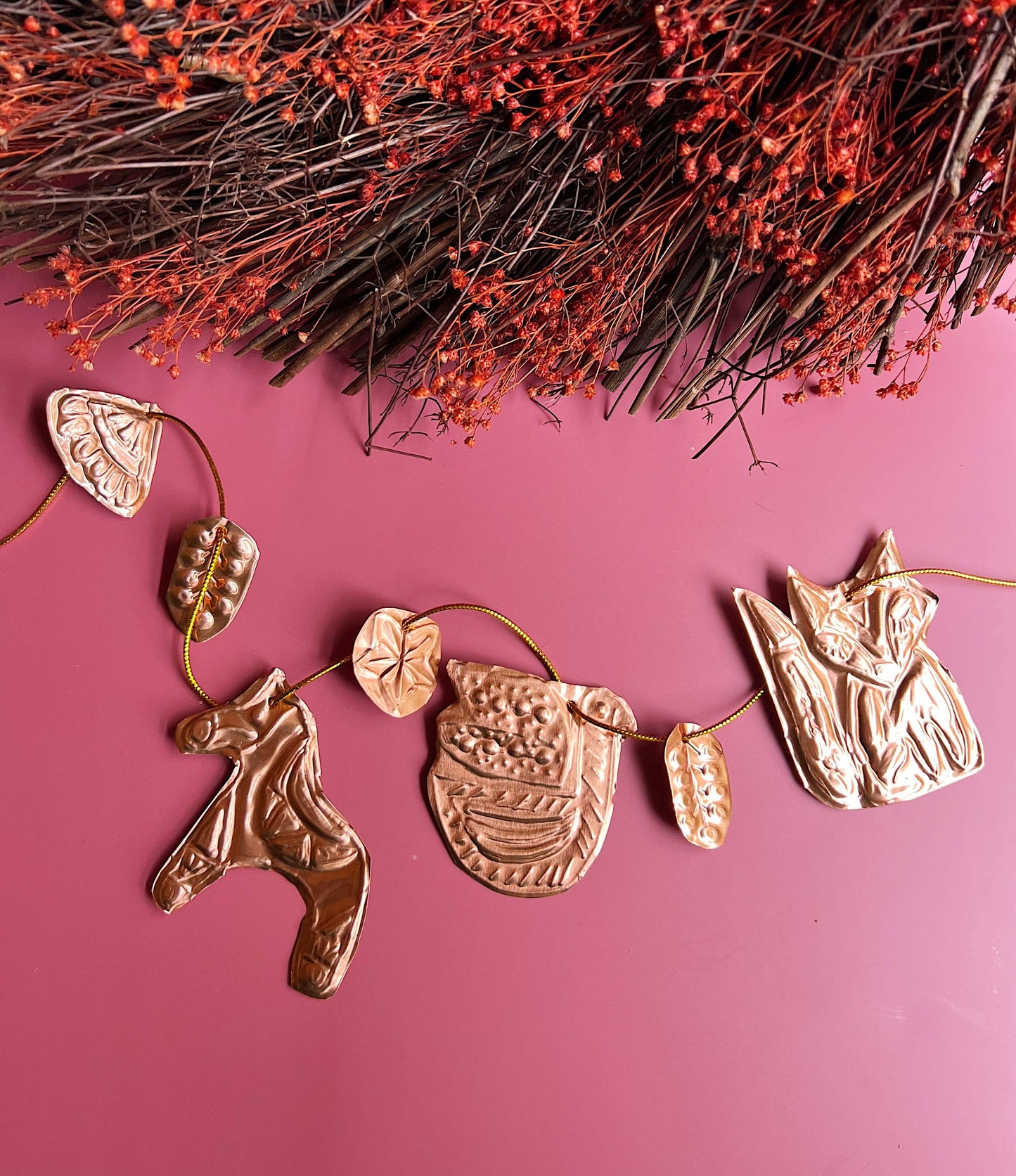 Copper Garland Metal Embossing Kit