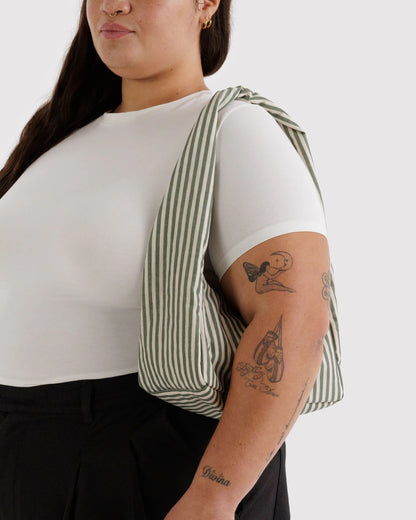 Small Meringue Bag | Sage Stripe