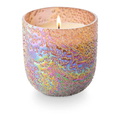 Woodfire Beaded Glass Candle