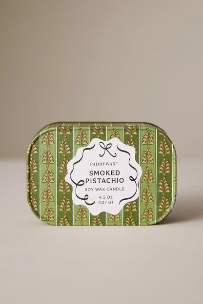 Cherie Tin Candle | Smoked Pistachio