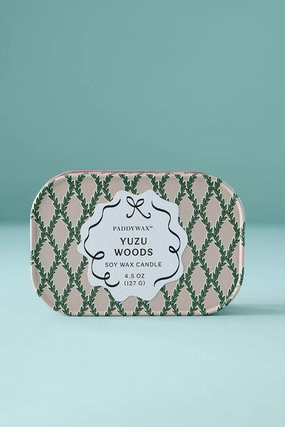 Cherie Tin Candle | Yuzu Woods