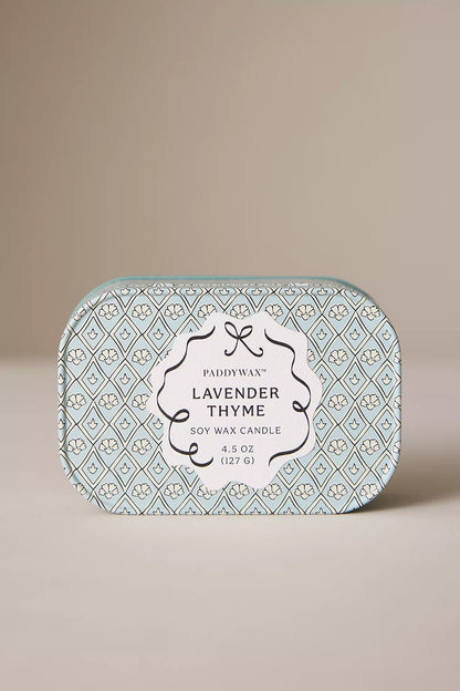 Cherie Tin Candle | Lavender & Thyme