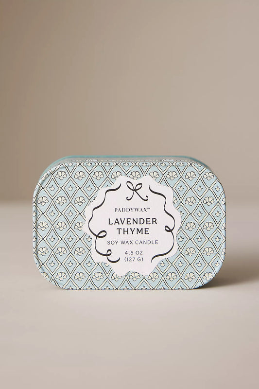 Cherie Tin Candle | Lavender & Thyme
