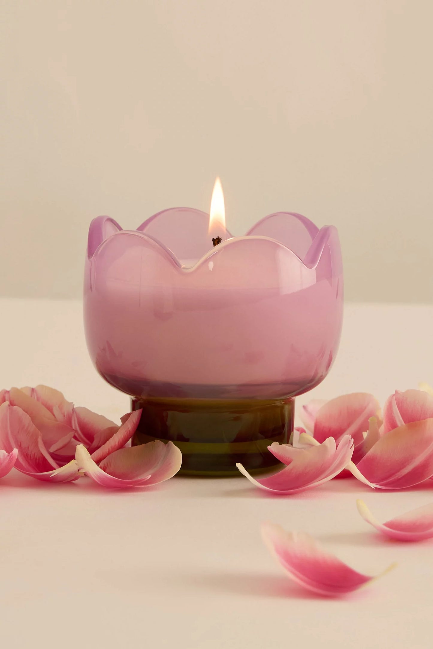 Tulip Glass Candle | Bronzed Gardenia