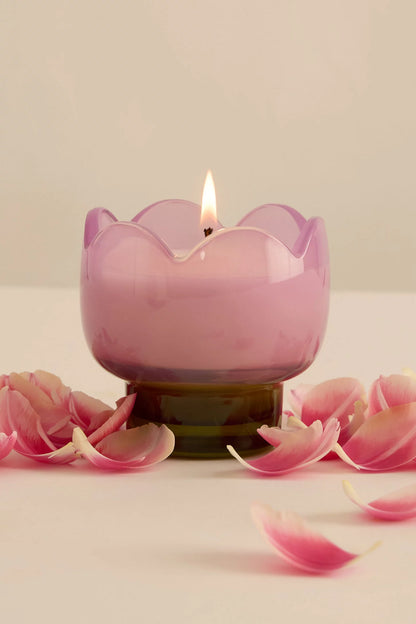 Tulip Glass Candle | Bronzed Gardenia