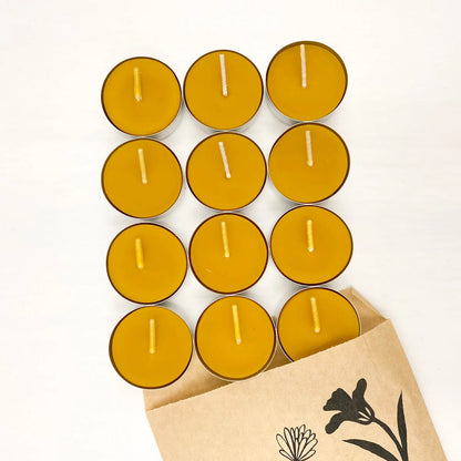 Beeswax Tea Lights | 12 pack