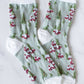 Christmas Village Socks | White + Sage