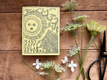 Birthday Solar Return Letterpress Card