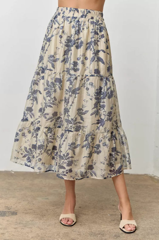 Penelope Floral Midi Skirt