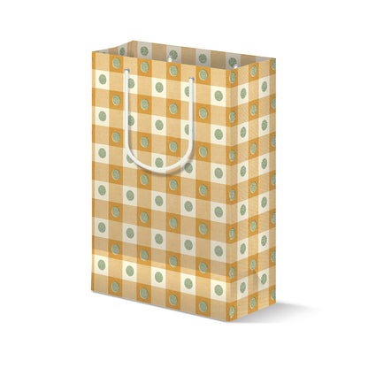 Picnic Dot Plaid Gift Bag