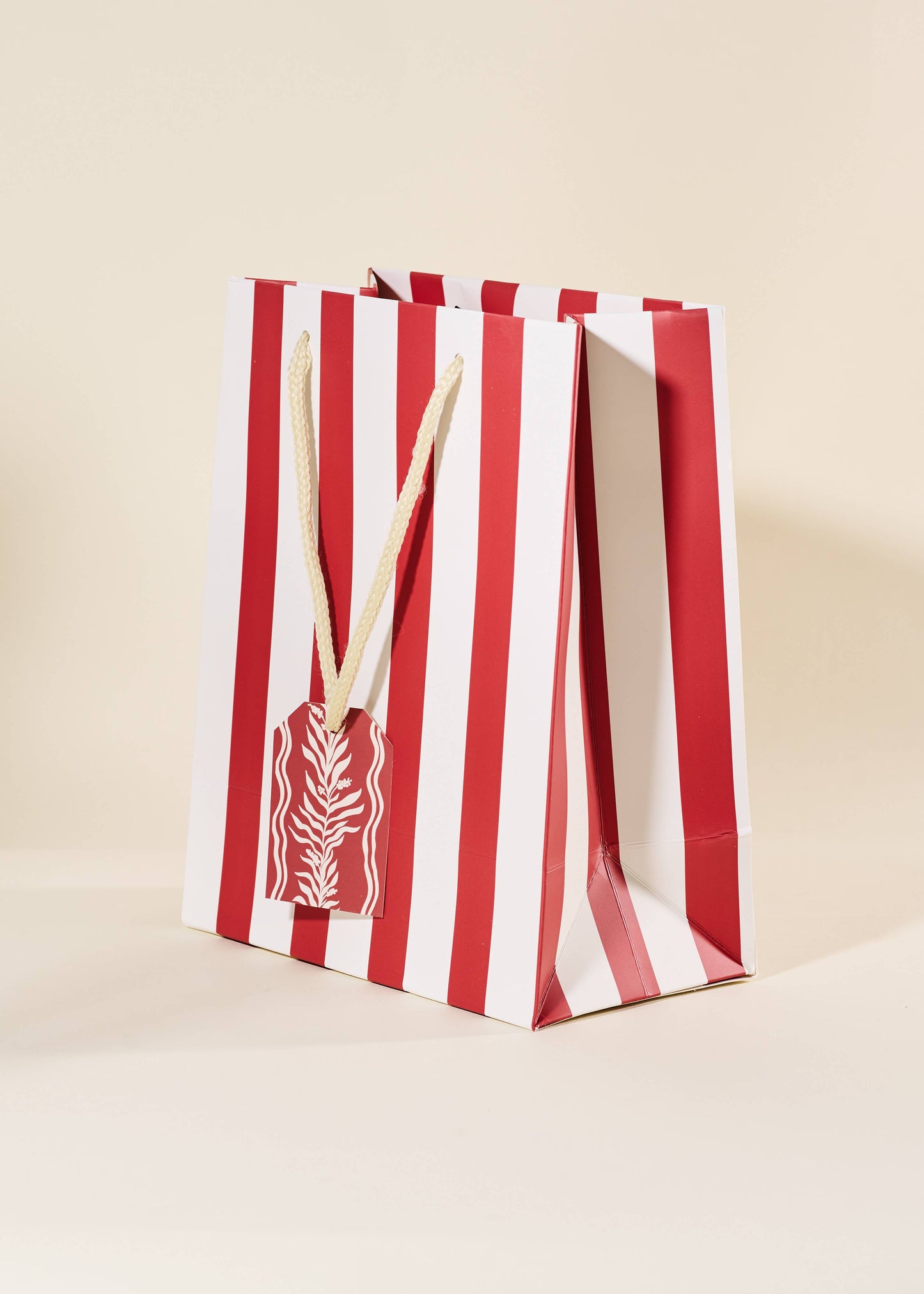 Red Stripe Gift Bag | Medium