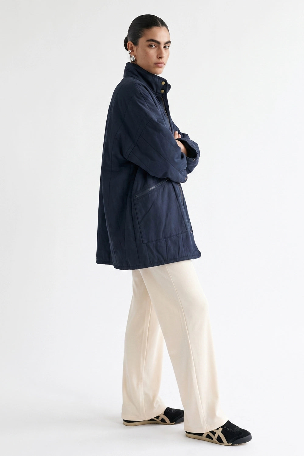 Cozy Szn Oversized Jacket | Navy